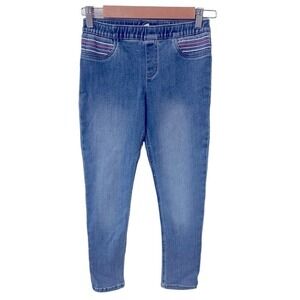 Carter's Girls Blue Jeggings‎ Size 8 Stretch Denim Pull On Elastic Waist